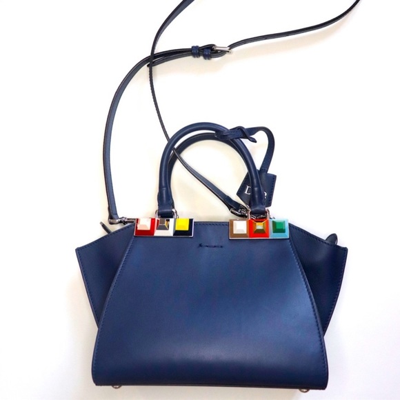 FENDI authentic 
Vitello Studded Mini 3Jours Tote - Picture 5 of 8